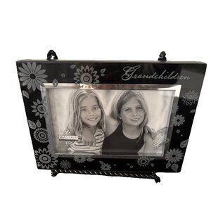 Malden International Designs Mirrored Glass With Silver 4x6, Glass (Random Kids)